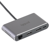 iggual Hub C 8 em 1 2xHDMI 2xUSB 2xSD RJ45 PD100W