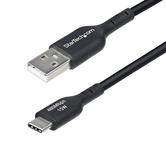 Cabo de carregador USB-A para USB-C de 2 m - USB-A para USB tipo C M/M - preto