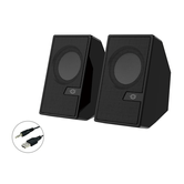 SPEAKERS 2.0 CONCEPTRONIC BJORN02B 6W PRETO JACK 3,5" E FONTE DE ALIMENTAÇÃO USB BLUETOOTH