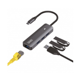 HUB USB C 3.0 DE 3 PORTAS 3 PORTAS USB 3.0+ 1-PTO ETHERNET
