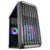 MARS GAMING MC-S2 PRETO COMPACTO MICROATX CAIXA FRONTAL COM FRGB FAN JANELA LATERAL SEM FONTE DE ALIMENTAÇÃO