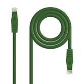 LATIGUILLO RJ45 UTP LSZH CAT 6A AWG24 NANOCABO VERDE 10 20 1800 GR