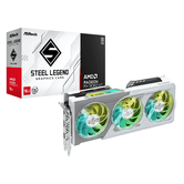 Placa gráfica branca ASRock Radeon RX 9060 XT GDDR6 16 GB