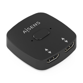 INTERRUPTOR HDMI AISENS SWITCH 4K60HZ 2X1 PRETO