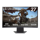 Monitor de computador LCD Full HD LG 27GS60QC B 6,8 x 6 cm (27") 2560 x 1440 pixels preto