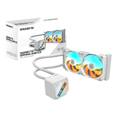 SISTEMA DE RESFRIAMENTO DE GELO LÍQUIDO COM CPU GIGABYTE GAMING 240 BRANCO, 1851/1700/115X/1200/AM5/AM4.2X120MM (GP-GIGABYTE GME 240I)
