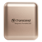 SSD MAGNÉTICO EXTERNO TRANSCEND DE 1 TB (MagSafe) USB-C DE LEITURA/GRAVAÇÃO 2000 MB/s COR DOURADA