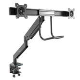 Desk Mount Dual Monitor Arm -2x USB 3.0