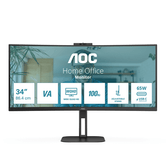 Alto-falantes AOC CU34V5CW 34" LED VA Wide Quad HD HDMI