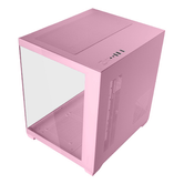 CAIXA MICROATX CUBE MARS GAMING MC-VIEW2P ROSA CRISTAL CONTÍNUO GPU 330mm 1x3.5 3x2.5