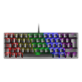TECLADO MECÂNICO ULTRACOMPACTO MARS GAMING MK60 ITALIAN BLACK SWITCH PRO 100Hz