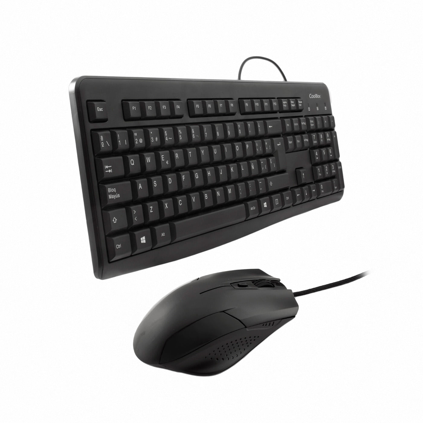COMBO TECLADO/RATON COOLBOX KTR-01U USB NEGRO - miniatura 3