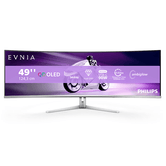 Monitor PHILIPS Evnia 48.9" QDOLED OLED Dual QHD HDMI Alto-falantes