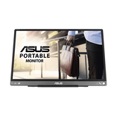 MONITOR ASUS 15,6" PORTÁTIL MB16ACE,IPS, FHD (1920x1080), 60Hz, USB-TYPEC, FLIKER FREE, ROTAÇÃO AUTOMÁTICA, CAIXA INTELIGENTE,