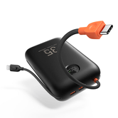 VEGER Powerbank 20000 mAh con cables Type C y Lightning inegrados 32Wk2 Negro