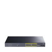 Switch Gigabit PoE+ CUDY de 16 portas com 2 portas Gigabit SFP de 200 W