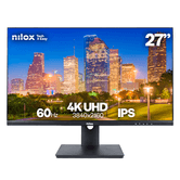 NILOX MONITOR 27"  NXM274KD11 IPS 4K 350 2HDMI DP USB 5MS   27" LED IPS 4K Ultra HD HDMI
