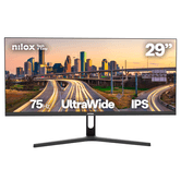 NILOX Monitor 29”, FHD, IPS UltraWide, 4ms, 75 Hz, HDMI y DP   29" LED IPS 2K HDMI Altavoces
