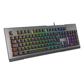 TECLADO PARA JOGOS GENESIS RHOD 500 RGB RETROILUMINADO LAYOUT EM ESPANHOL