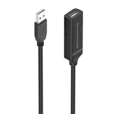 Cabo de extensão AISENS USB 2.0 com amplificador tipo A M A H preto 15m