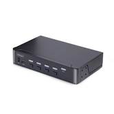 Switch KVM de 4 Puertos DisplayPort 8K 60Hz DP 1.4 - 6x USB