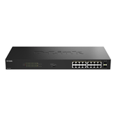 D-Link DGS-1018P/E Switch 16xGbE PoE+ 2xSFP