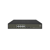 SWITCH SEMIGESTIONABLE LEVEL ONE HILBERT 8P POE 10/100/1000 130W +2P SFP 10/100/1000 CARCASA METALIC