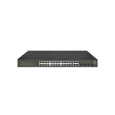 SWITCH SEMIGESTIONABLE LEVEL ONE HILBERT 24P POE 10/100/1000 380W +4P SFP COMBO 10/100/1000 CARCASA