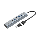 HUB HUBBIES20G CONCEPTRONIC USB 3.0 7 PORTAS USB-C A 3XUSB-C 4XUSB-A