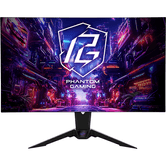 MONITOR ASROCK PGO32UFS, 32", UHD (3840X2160), 240HZ, 1500:1, 0,03MS, 2HDMI+2DP+4 USB3.2+TIPO C, WIFI, ALTO-FALANTES, PLANO