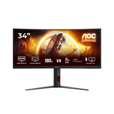 AOC CU34G4 34" LED Fast VA Wide Quad HD HDMI