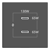 KRAMER CONNECT - CONECTIVIDADE DE SALA PRETA, 2 PORTAS USB DE 130 W (
