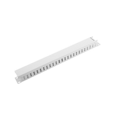 ORGANIZADOR DE CABOS METÁLICOS LANBERG 1U TIPO A RACK 19 CINZA