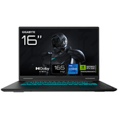 (PT) NOTEBOOK PARA JOGOS GIGABYTE A16 CVHI3PT864SD, RPL I7-13620H, 32 GB DDR5, SSD DE 1 TB, WUXGA DE 16" + 165 Hz, RTX5060/8 GB, FREEDOS (CINZA)