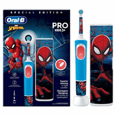 ESCOVA DE DENTES ELÉTRICA BRAUN ORAL-B VITALITY PRO3+ PARA CRIANÇAS SPIDERMAN + CAPA DE VIAGEM