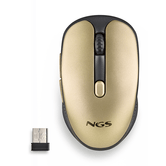 MOUSE RECARREGÁVEL NGS WIRELESS EVORUSTGOLD COM TECLAS SILENCIOSAS DOURADAS
