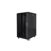 ARMÁRIO DE RACK LANBERG 19" 22U 600X800 PACOTE PLANO PRETO PRETO