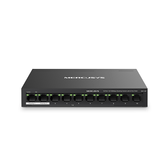 SWITCH POE+ NO GESTIONABLE MERCUSYS MS110P 10P 10/100 CON 8P POE+ 65W ETHERNET MINI DESKTOP