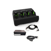 KIT DE CARREGADOR DE BATERIA 3600: INCLUI CARREGADOR DE 4 SLOTS (SAC3600-4001CR), FONTE DE ALIMENTAÇÃO (PWR-BGA12V50W0WW), CABO DE LINHA DC (CBL-DC-451A1-01) E AR CONDICIONADO