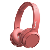 FONE DE OUVIDO BLUETOOTH COM MICROFONE VERMELHO DOBRÁVEL INTEGRADO PHILIPS TAH4205RD/00 BT 5.0