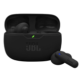 FONES DE OUVIDO JBL WAVE BEAM 2 PRETOS COM BOTÃO BLUETOOTH