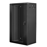 RACK DE ARMÁRIO DE PAREDE LANBERG 19" 22U/600X450 PACOTE PLANO V2 PRETO