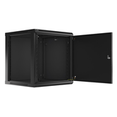 ARMARIO LANBERG MURAL RACK 19" 12U/600X600 FLAT PACK AUTOENSA NEGRO PTA METALICA