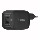 CARGADOR USB-C BELKIN 45W WCH011VFBK 2xUSB-C GAN BOOST CHARGE PRO NEGRO
