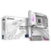 Placa-mãe GIGABYTE Intel Z890 AORUS ELITE X ICE - Compatível com CPUs Intel Core Ultra (Série 2), VRM de 16+1+2 fases, DDR5 (OC) de até 9500 MHz, 1xPC