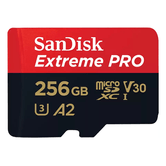 Ext PRO microSDXC 256GB+SD 200MB/s
