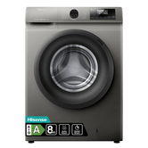 LAVADORA CARGA FRONTAL HISENSE WF1Q8041BT 8 KG 1400 RPM A INOX