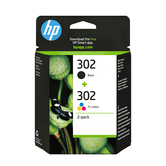 PACK COMBO CARTUCHOS HP 302 NEGRO + TRICOLOR