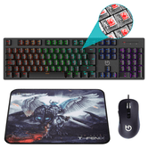 Hiditec Combo Gaming GK400 Teclado+Rato+Mouse Pad