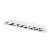 PATCH PANEL LANBERG 24 PORTAS 1U 19" CAT.6 FTP CINZA